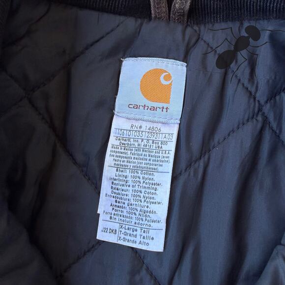 Vintage Y2K Carhartt J22 DKB brown arctic work wear jacket - Picture 5 of 8